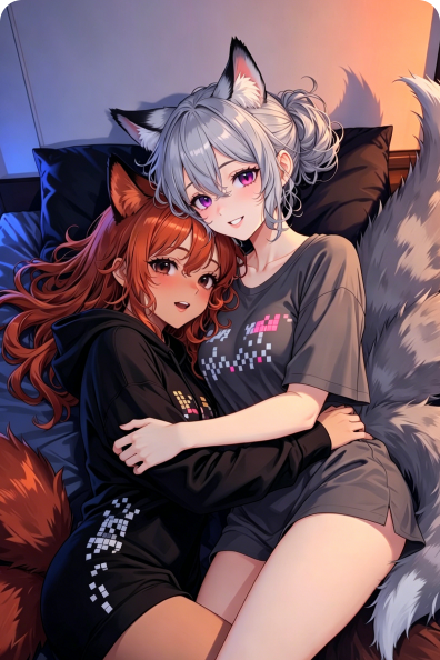 lesbian-fox-kemono-hug